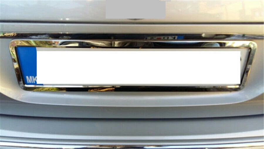 Número de marco de matrícula de coche de acero inoxidable europeo/alemano/ruso + 4 tornillos Foto 4 de 4