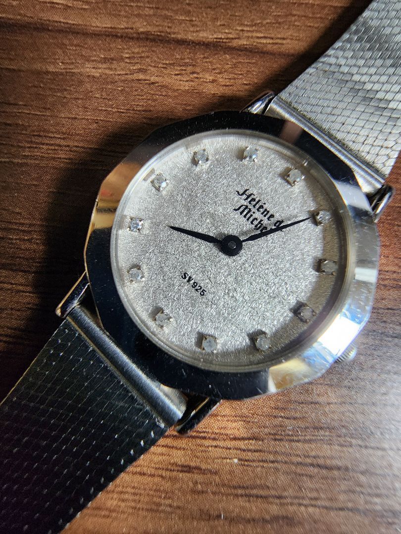 Helene De Michel Analog Quartz Women Silver925 Watch Retro Vintage