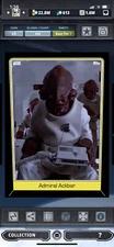 Topps Star Wars Digital Card Trader Tier 7 - Black Admiral Ackbar S5 Base