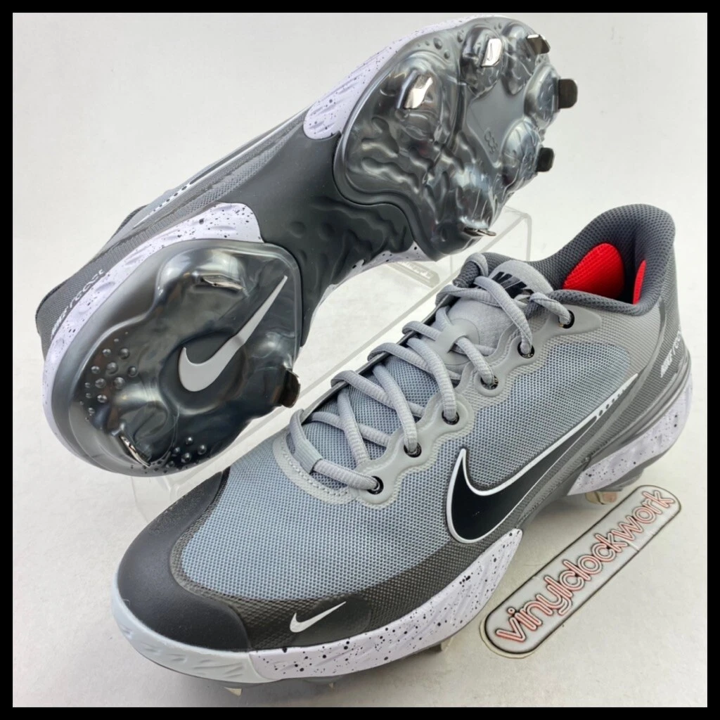 Nike Alpha Huarache Elite 3 Low Baseball Cleats Mens 10.5 Grey CK0746 011