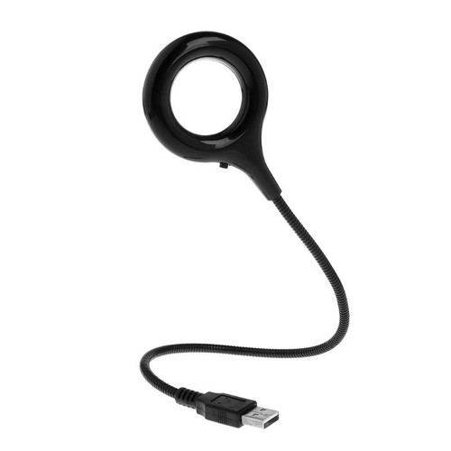 Ring LED Light USB Table Desk Lamp 5V Bright Bulb Flexible Gooseneck Adjustable - Afbeelding 5 van 10
