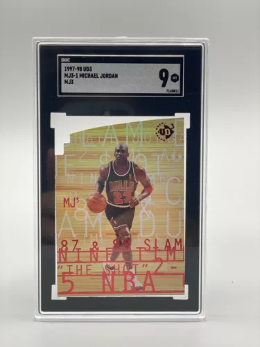 1997-98 upper deck ud3 michael jordan SGC 9 