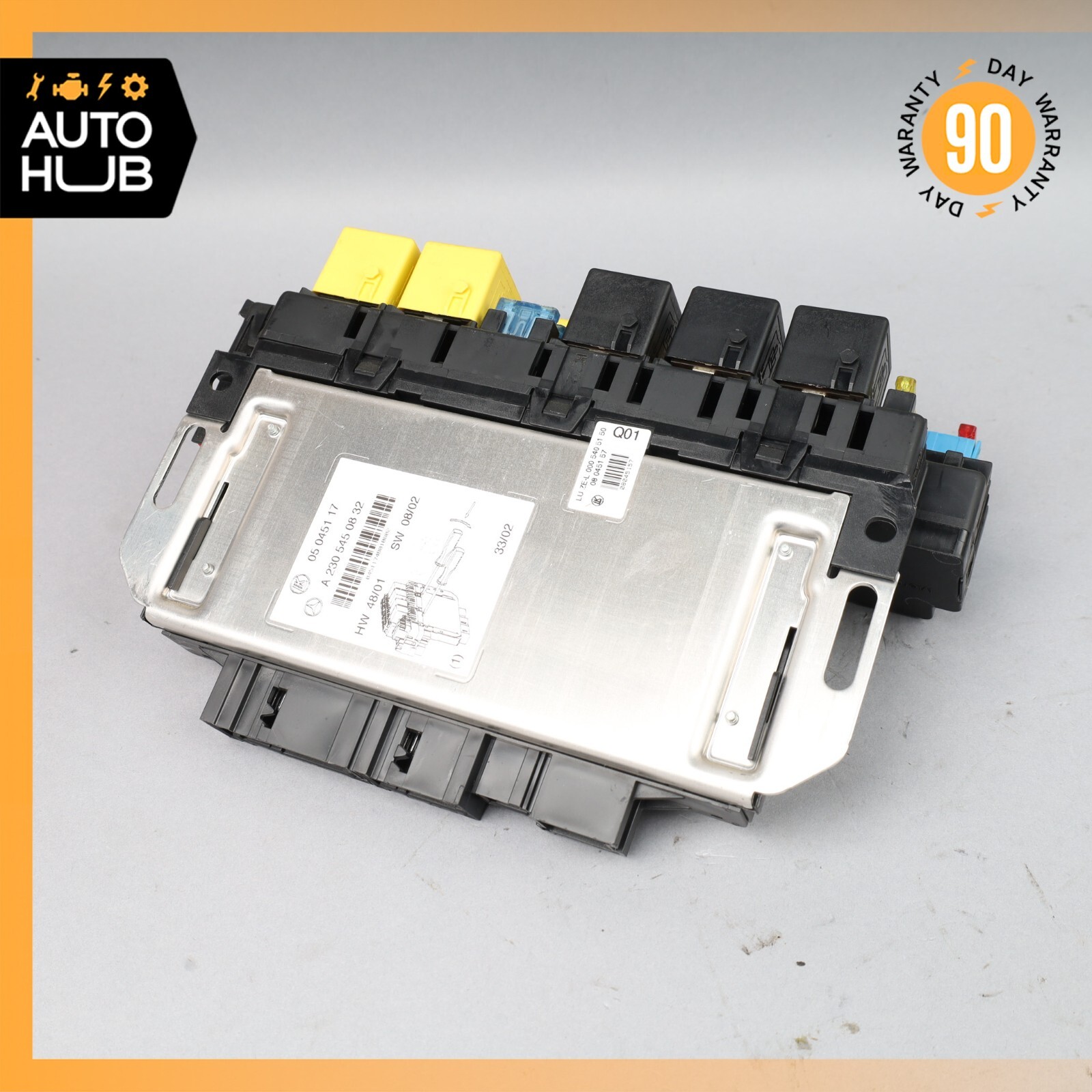 03-12 Mercedes R230 SL500 SL55 SLR Front Left SAM Fuse Box Control Module OEM