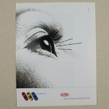 Vintage DuPont Print Ad 1997 Paper Magazine Clipping 90s Art Paint Colors Home