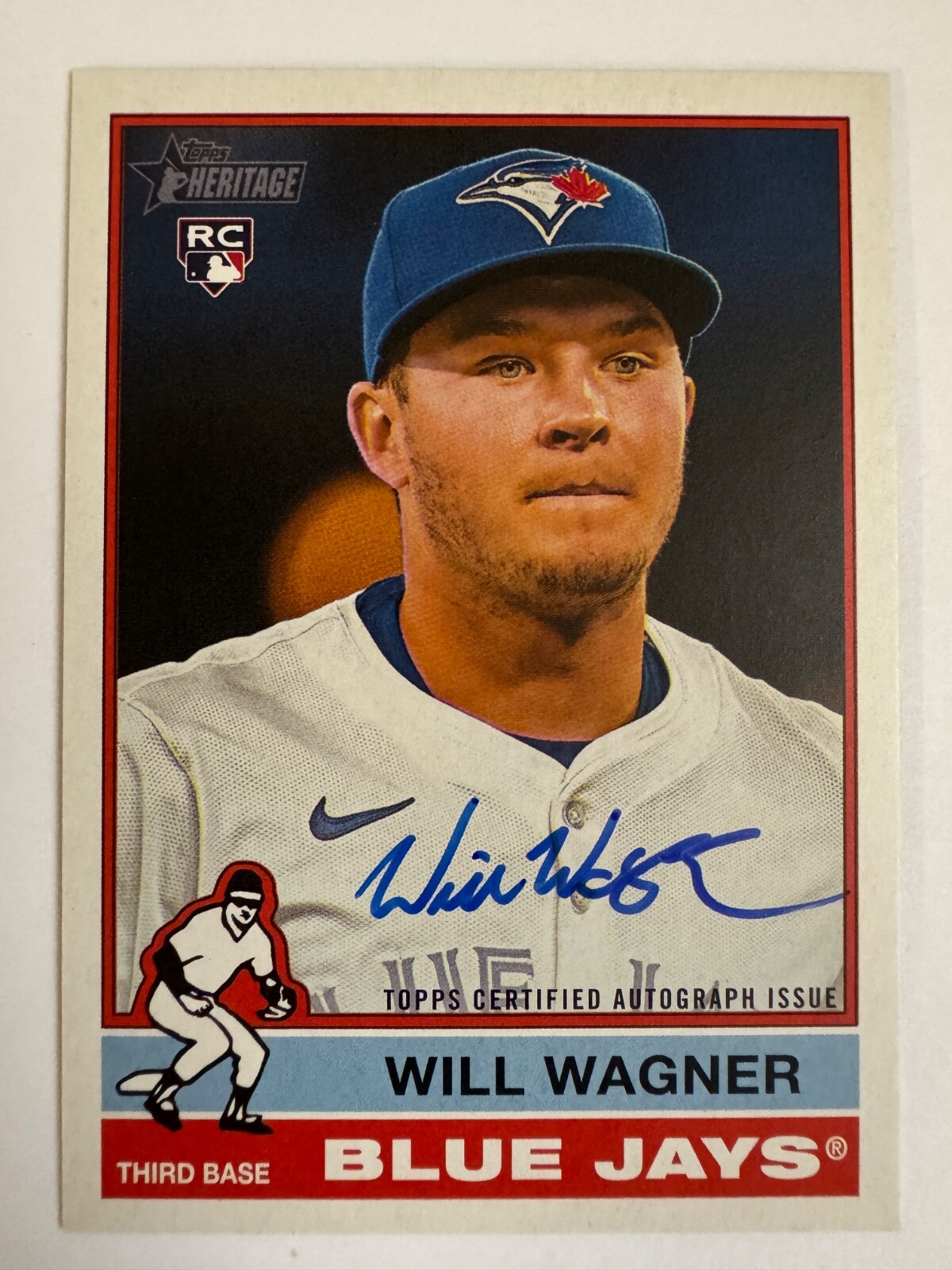 2025 Topps Heritage Will Wagner ROA-WWA  - Toronto Blue Jays