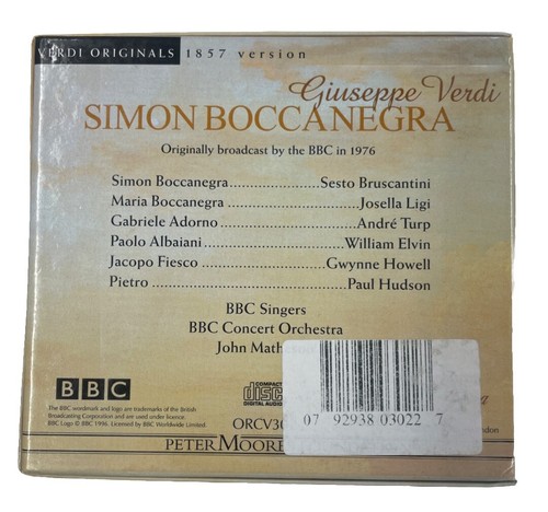 Giuseppe Verdi Simon Boccanegra 2 CD - Imagen 2 de 7