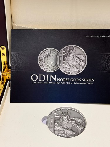 2016 Norse Gods Odin 2oz Ultra High Relief Silver Coin – Limited Edition of 750 - 第 6/14 張圖片