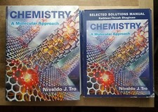 Chemistry: A Molecular Approach hardcover by Tro plus Selected Solutions Manual