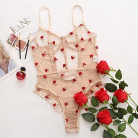 Sexy Women Sleepwear Lace Lingerie Nightwear Underwear Dress Babydoll Bodysuit