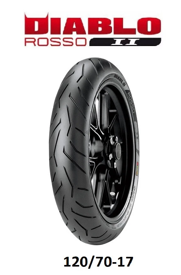PIRELLI DIABLO ROSSO 2 II FRONT TIRE 120/70ZR17 HONDA KAWASAKI