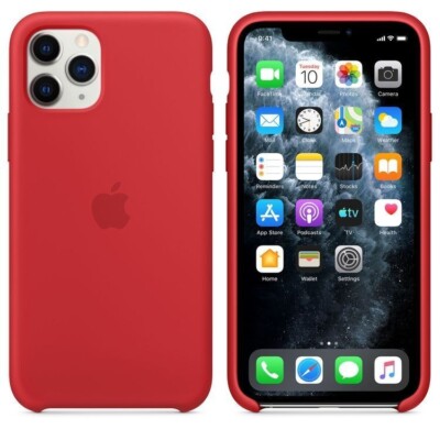 Original Apple iPhone 11 Pro Silikon Case MWYH2ZM/A Schutzhülle (Product) RED