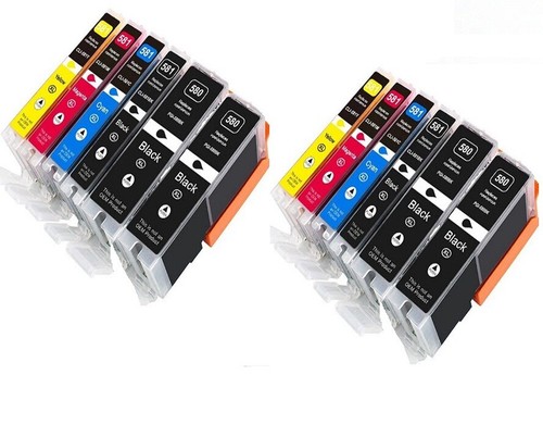 1-12 Cartouches d'encre compatibles Canon 580 et 581 XXL Pixma TR et TS express - Picture 10 of 11