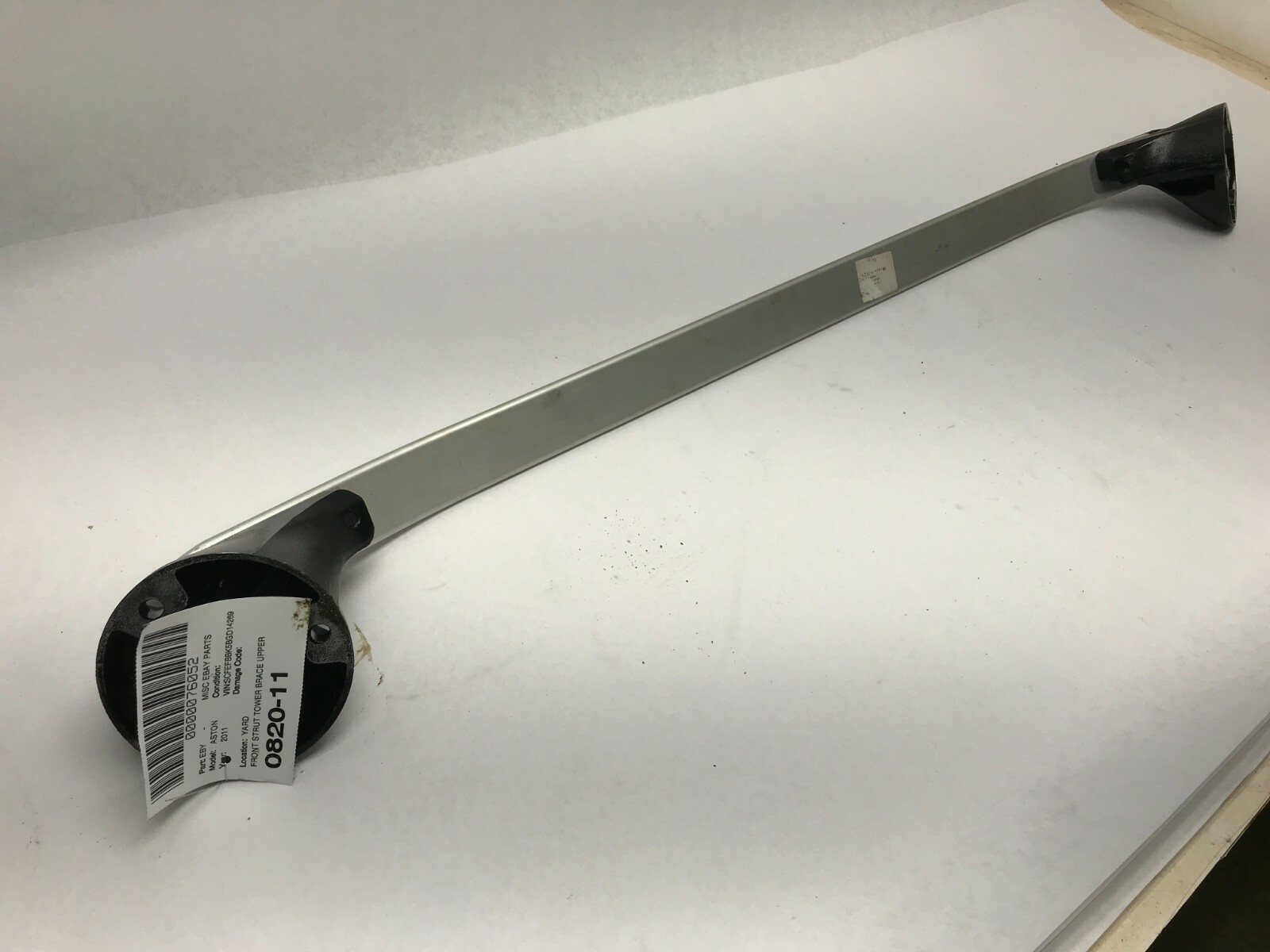 09-16 ASTON MARTIN V8 VANTAGE 4.7 CONVERTIBLE STRUT BRACE OEM FRONT
