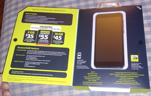 New Total Wireless TCL LX 4G LTE Prepaid Cell Phone 5.3" 16GB 8MP Android 8 - Picture 2 of 2