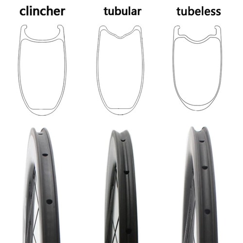 700C 38 50 60 88mm Depth Road Bike Carbon Wheels Tubular Clincher Tubeless Rims - Picture 10 of 11