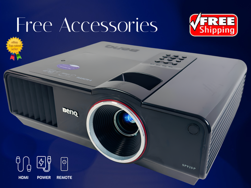 Benq SP920P DLP Projector 6000 ANSI Large Venue Bright Colour 1080p HDMI Bundle