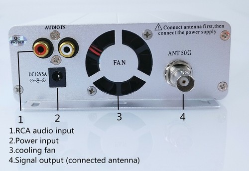 Wireless audio stereo FM PLL radio transmitter 1.5w/15w church broadcast host - Picture 4 of 9