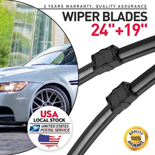 24"&19" Genuine OEM Front Windshield Wiper Blades For BMW E90 E91 3