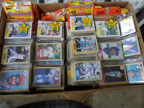 1987 TOPPS RACK RACKS OF 48 CARDS PLUS 86 ALL STAR GLOSSY CARD RANDOM FROM BOXES