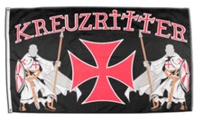 Fahne Kreuzritter Flagge  Hissflagge 90x150cm
