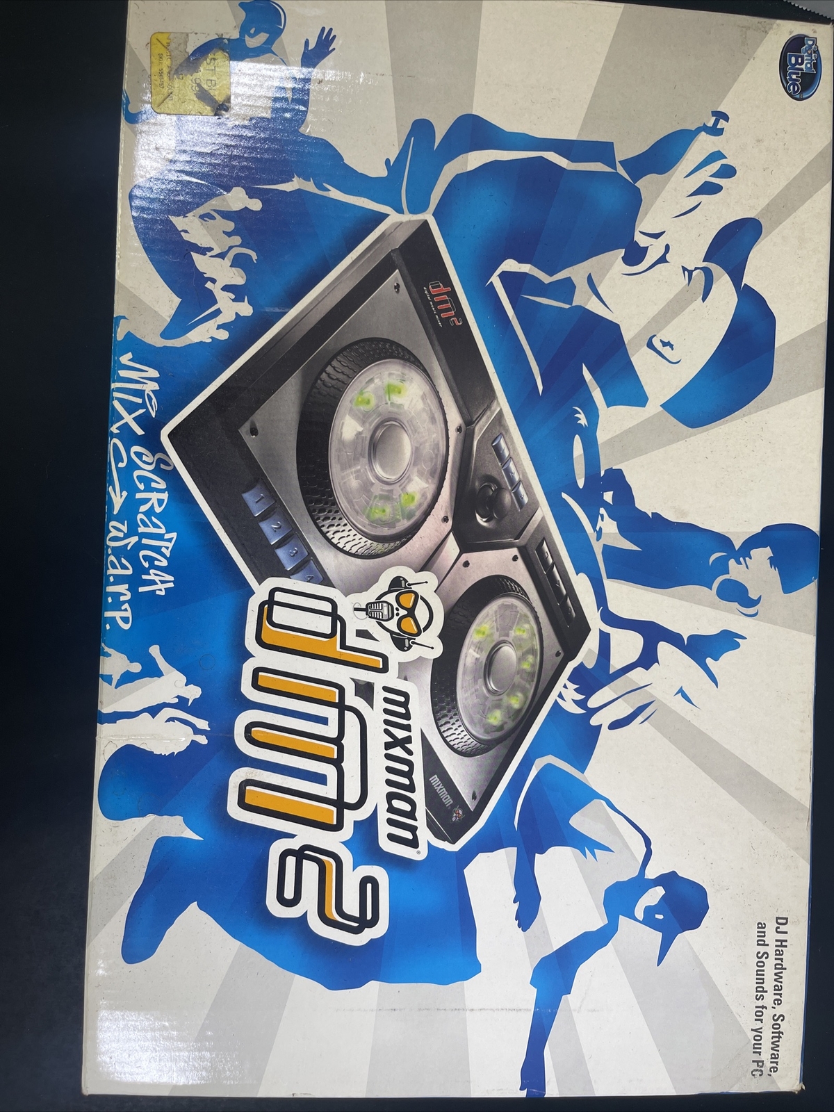 DM2 Digital Music Mixer Mixman USB DJ Turntable Digital Blue New In