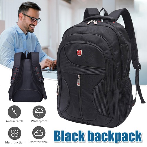 15,6 "Rucksack Herren Arbeit Business Rucksack Wasserdicht Schule Tasche Schwarz - Bild 16 von 18