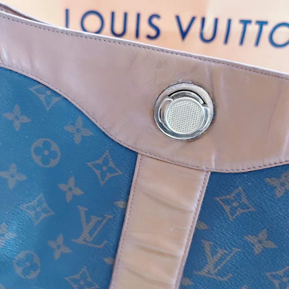 Auténtico Bolso de Mano Louis Vuitton Vintage Raro Monograma Cuero Lona Foto 3 de 4