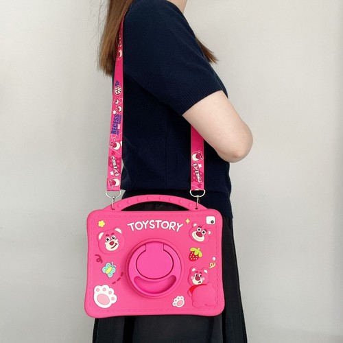Cartoon Stand Cover Case For iPad 7/8/9th 10.2 Air4/5 10.9 Air6 11' With Straps - Picture 8 of 36