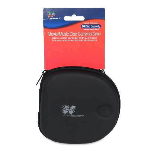 New Color Research Movie/Music/DVD 20 Disc Black Hard Shell Carrying Case - Picture 2 of 3