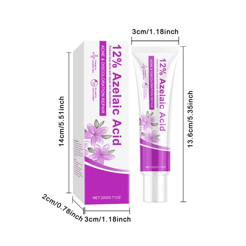 Azelaic Acid Acne Treatment Cream, Redness Relief For Face Azelaic Acid Cream - Foto 3 di 12