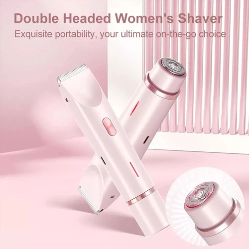 2in1 Dual Head Lady Shaver Electric Razor for Women Private Area Bikini Trimmer - Picture 9 of 11