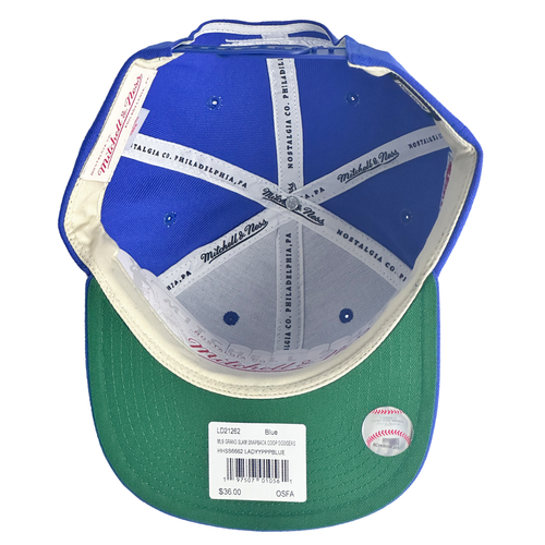Mitchell & Ness Los Angeles Dodgers Grand Slam Coop Blue Adjustable Snapback Hat - Picture 3 of 7
