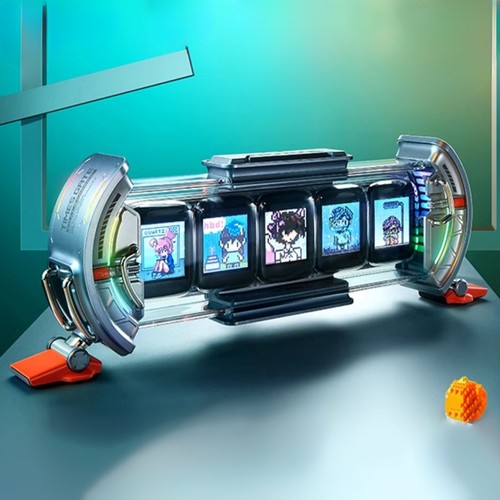 WiFi Cyberpunk Gaming Setup Digital RGB LED Clock APP Control IPS Screen - Foto 5 di 15