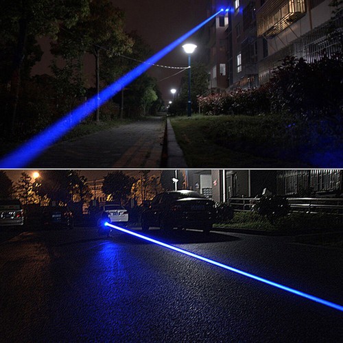 LMGB5C Blue Laser Pointer Adjustable Focus 450nm Visible Beam Charer & Batteries - Picture 6 of 8