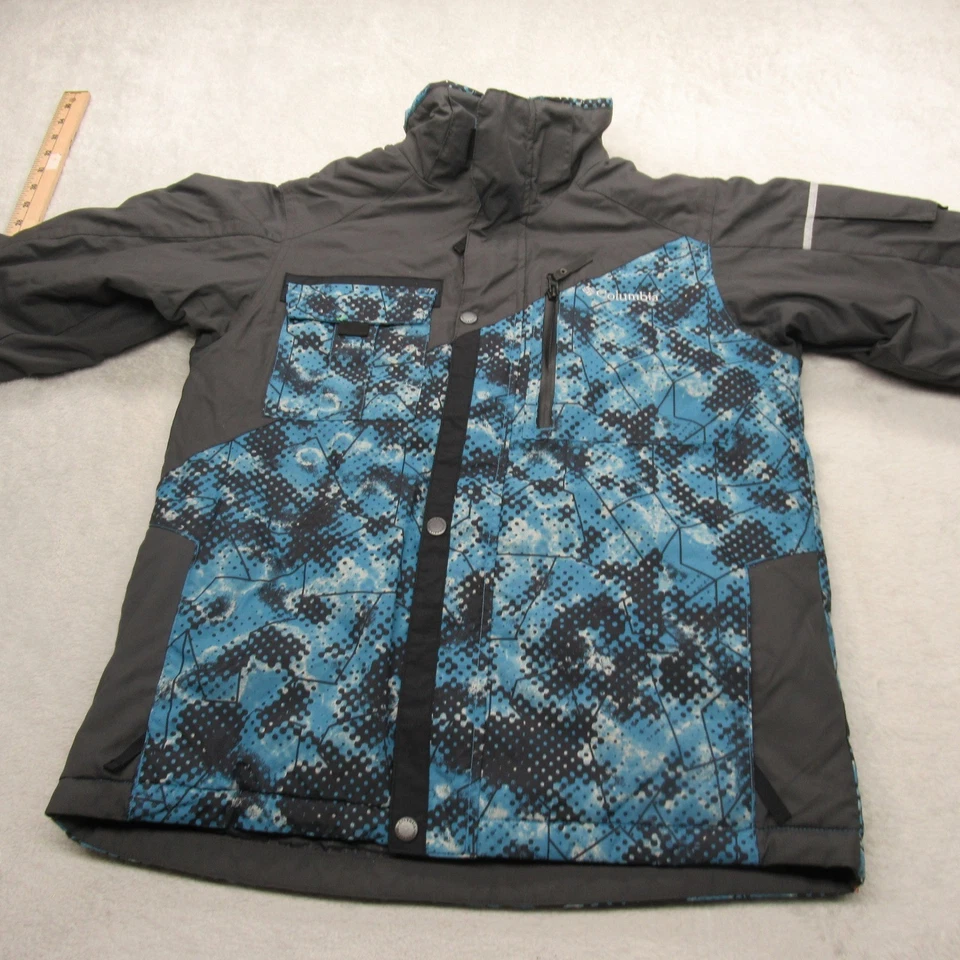 Columbia Jacket Youth 14/16 Blue Waterproof Insulated Winter Ski Snow Rain - Image 3 of 4