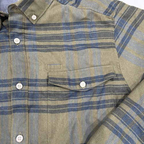 Camicia The North Face uomo L verde quadri flanella outdoor bottoni manica lunga - Foto 4 di 9