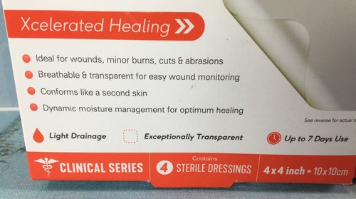Neo G Opti-Heal Ultra-Thin Hydrocolloid 4” x 4”, 2 Pack, 4 Count Each, EXP 12/26 - Picture 3 of 12