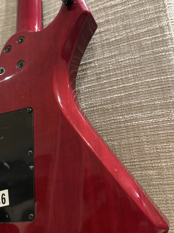 BC Rich NJ Series Warlock Speedloader Electric Guitar Red - Image 4 of 4