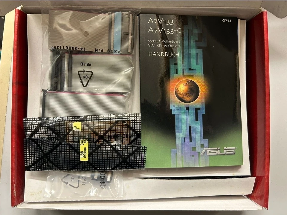 Motherboard Asus Socket A A7V133 OVP Zubehör (ungetestet) - Bild 3 von 4