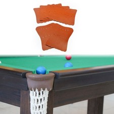 6Pcs Pool Table Pocket Liners PU Leather Sturdy Wear Resistant Training Replace