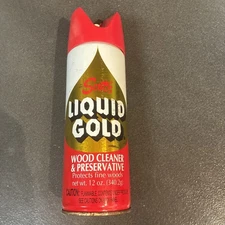 Vintage Scott's Liquid Gold Wood Cleaner 12 Oz  Not A Full Can Movie TV Prop ??