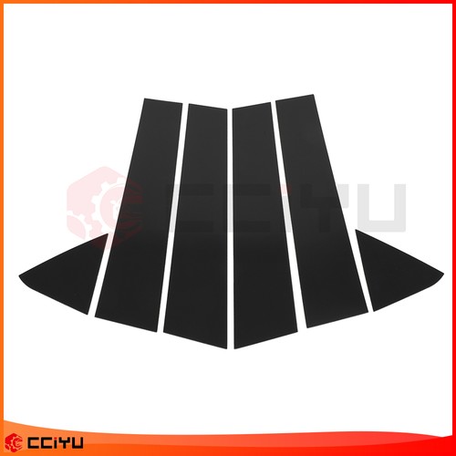 6pc Set Piano Black Pillar Posts Door Trim Cover Kit For 2006-2010 Dodge Charger
