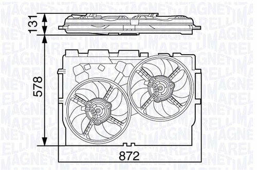 FAN RADIATOR 069422583010 FOR FIAT DUCATO/Bus/Van/Platform/Chassis 2.3L 4cyl - Picture 2 of 6
