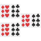  36 stücke Poker Themen Tasse Aufkleber Spielen Klebstoffaufkleber Klassische