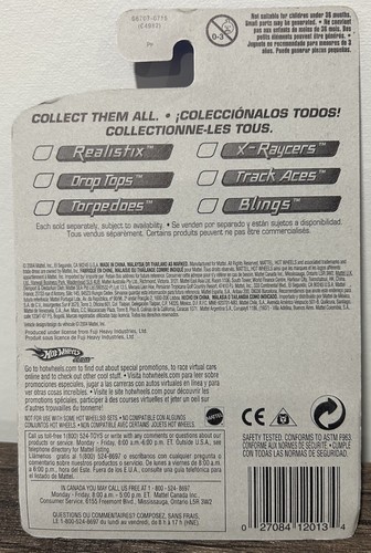 2005 Hot Wheels #46 First Editions-Torpedoes 6/10 SUBARU WRX Black w/Gold Pr5 Sp - Picture 3 of 3