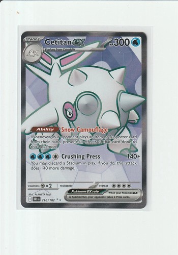 Cetitan ex - 210/182 - SV10: Destined Rivals Ultra Rare Pokemon TCG