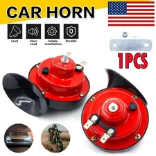 Car Air Horn 12V Twin Snail Set Loud Dual Two Fittings Tone Truck Van Boat
