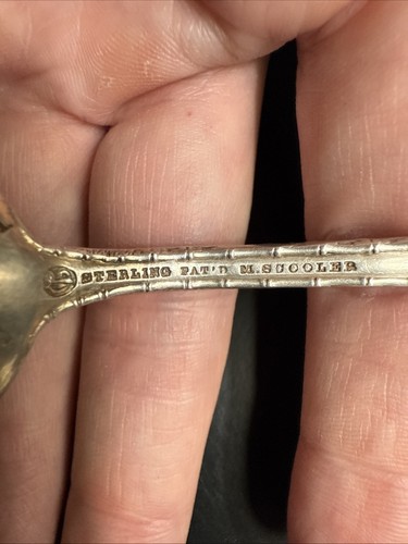 Vintage Antique Sterling Silver Grapefruit Spoon New Orleans Louisiana - Picture 8 of 11