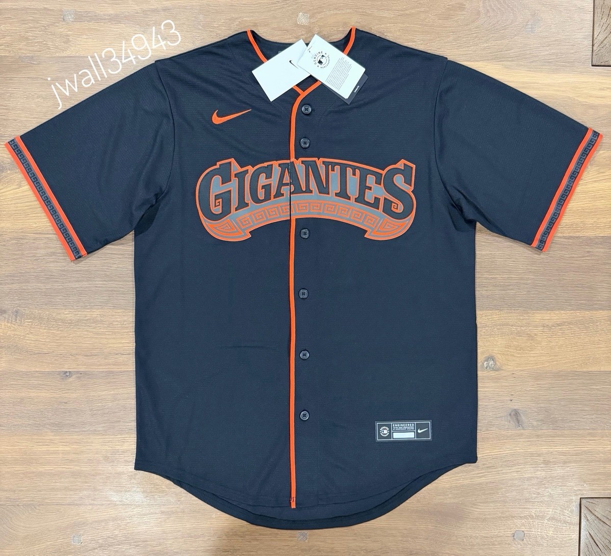 90's GIANTS FAN CLUB ユニフォーム Nike Rafael Devers San Francisco Giants Jersey Gigantes Black