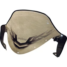 Powermadd Cobra Windshield - 13" - Clear/Black for Polaris - Snowmobile 11931